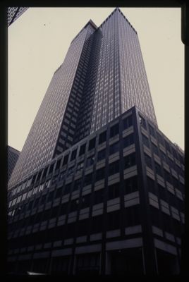 Istituto Bancario San Paolo, New York branch on 245 Park Avenue, 1980s (photograph by Gianni Minozzi)