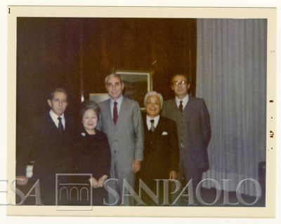 Banca Commerciale Italiana, Tokyo: event to celebrate the transformation of the bank's Tokyo representative office into a branch, 1976 (photographer unknown)