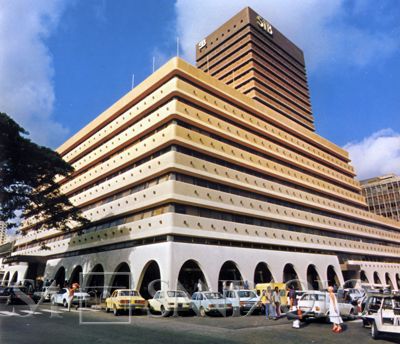 Société Ivoirienne de Banque, Abidjan headquarter on 34 boulevard de la République, 1977 (photographer unknown)
