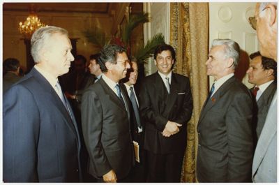 Cariplo, Moscow: inauguration of the representative office on 11 September 1990 (photographer unknown)