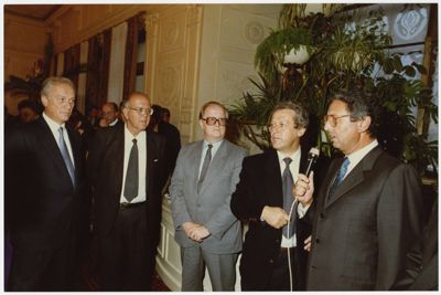 Cariplo, Moscow: inauguration of the representative office on 11 September 1990 (photographer unknown)