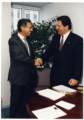 Cariplo, Chicago: inauguration of the representative office on 24 September 1992 (photograph by Chicago Photographers)