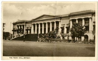 Bombay, Town Hall, ca. 1930-1935 (photographer unknown)