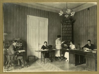 Banca Commerciale Italiana e Romena (Romcomit), Braila branch on 17 Strada Vapoarelor, ca. 1921 (photographer unknown)