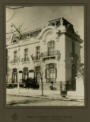 Banca Commerciale Italiana e Romena (Romcomit), Costanza branch on 4 Boul-ul Elisabeta, 1925-1927 (photographer unknown)