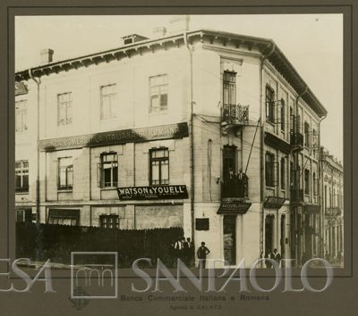 Banca Commerciale Italiana e Romena (Romcomit), Galatz branch on [Strada Colonel Boyle], 1920-1922 (photographer unknown)