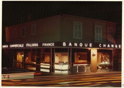 Banca Commerciale Italiana France (ComitFrance), Monte Carlo branch, 1960-1970 (photographer unknown)