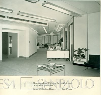 Bank of Boston's office at 5 Cheapside, London, prior to the setting-up there of IMI's representative office, 1971 (photograph by Photos Ltd)