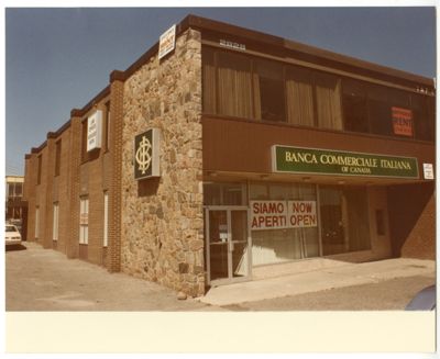 Banca Commerciale Italiana of Canada, Toronto agency on 2828 Dufferin Street, 1983-1984 (photographer unknown)