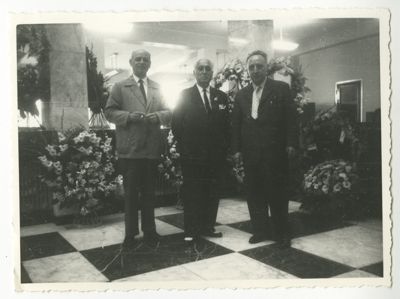 Banca Commerciale Italiana, Istanbul: inauguration of the branch on 53 Voyvoda Caddesi, Agopyan Han palace, on 27 August 1956 (photographer unknown)