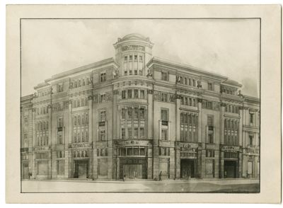 Banca Commerciale Italiana e Greca (Comitellas), Athens headquarter on 2 Rue Sophocle, 1928-1930 (photographer unknown)