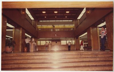 Banco Frances e Italiano de Colombia, Bogotá headquarter on Avenida Jimenez, 1976 - 1982 (photographer unknown)
