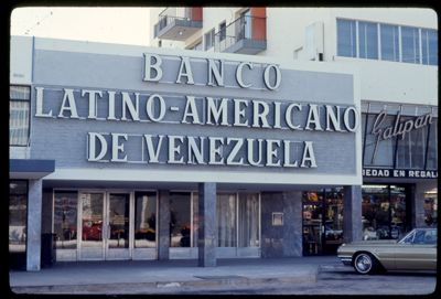 Banco Latinoamericano de Venezuela, Caracas agency on Bella Vista, 1967-1975 (photographer unknown)