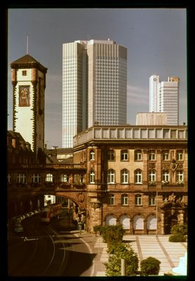 Frankfurt, city view, 1975-1995 (photograph by Foto-Huber)