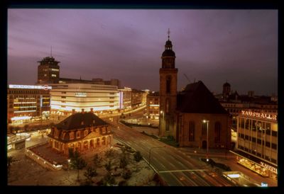 Frankfurt, city view, 1975-1995 (photograph by Foto-Huber)