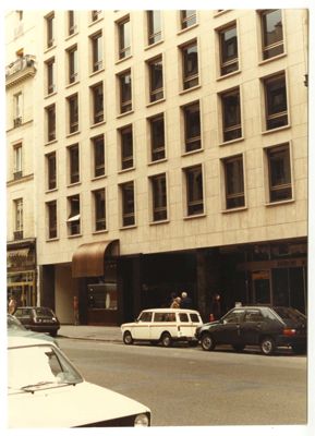 Cariplo, Paris representative office on 10 Rue de la Paix, 1981 (photographer unknown)