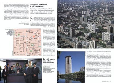 "Shangai, il duemila è già cominciato", article from the house organ "TempoComit", 1997, n. 15, pp. 30-31