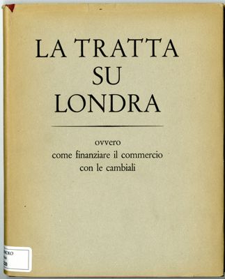 Cover page of the book "La tratta su londra", 1955