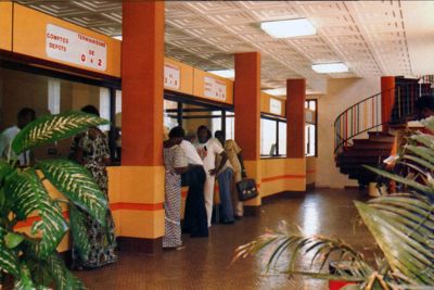Société Ivoirienne de Banque, Bouaké agency, 1985 (photographer unknown)