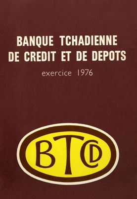 Banque Tchadienne de Crédit et de Dépôts, cover page of the financial statements for 1976, 1977