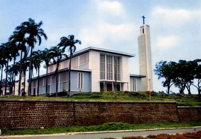 Union Gabonaise de Banque, Libreville cathedral, 1970s (photographer unknown)