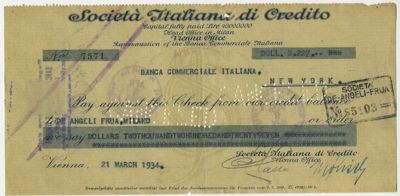Società Italiana di Credito (Itabank), Vienna headquarter on [Ring des 12 November], 1919-1925 (photographer unknown)